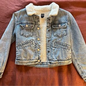 Gap Kids Icon Sherpa Lined Denim Jacket